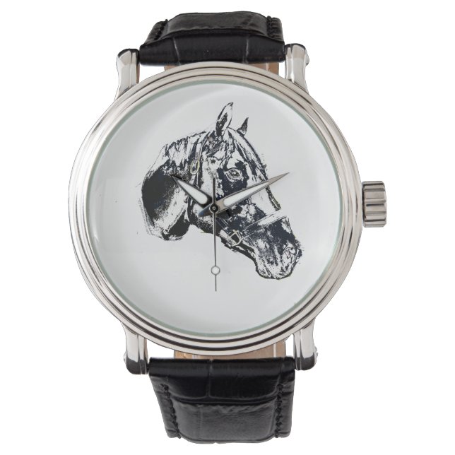 horse head stamp style watch (Front)