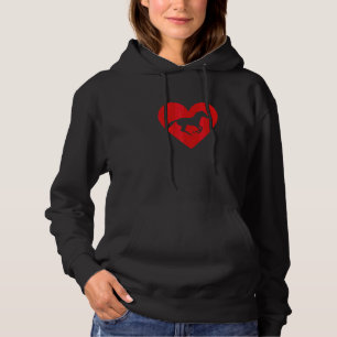 Horse Heart Horseback Equestrian Riding Teen Girls Hoodie