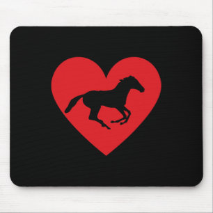Horse Heart Horseback Equestrian Riding Teen Girls Mouse Pad