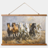 Horse Herd Galloping Mustang Painting