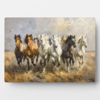 Horse Herd Galloping Mustang Painting