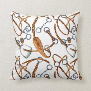 Horse home decor equestrian cushion