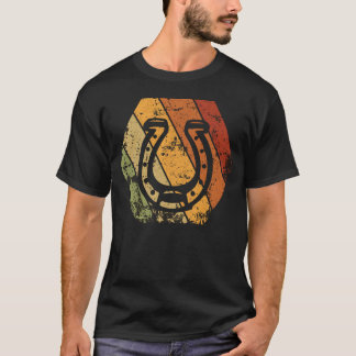 Horse Hooves Retro Vintage Icon gift T-Shirt