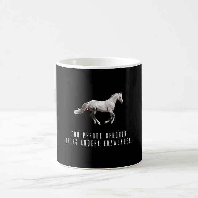 Horse Horse Love Heart Heartbeat Riding Coffee Mug (Center)