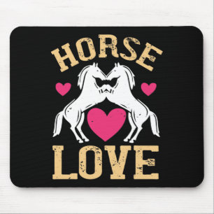 Horse - Horse Love Mouse Pad