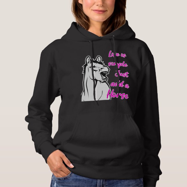 Horse Horse Rider Horses Rider Hoodie (Front)