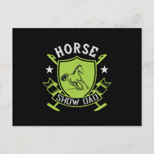 Horse - Horse Show Dad Postcard