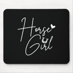 Horse Horseback Riding Girl Mouse Pad