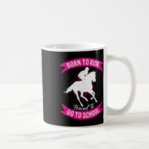 Horse Horseback Riding Girl Rider Funny Animals Lo Coffee Mug
