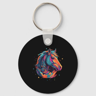 Horse Horseback Riding Trail Riding Equestrian Hor Key Ring