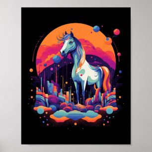 Horse Horseback Riding Trail Riding Equestrian Hor Poster