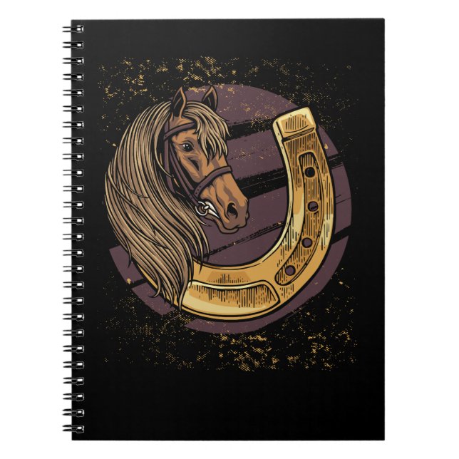 Horse Horses animal Horse Rider Notebook (Front)