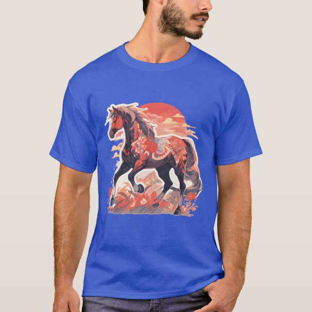 Horse Horses Mare Folen Riding Rider Gift friends T-Shirt (Front)