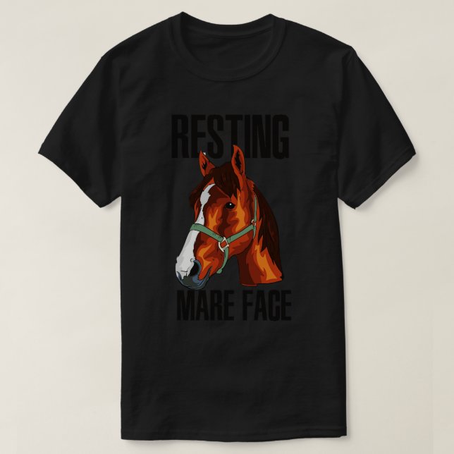 Horse Horses Ponies Riding Horse Equestrian  T-Shirt (Design Front)