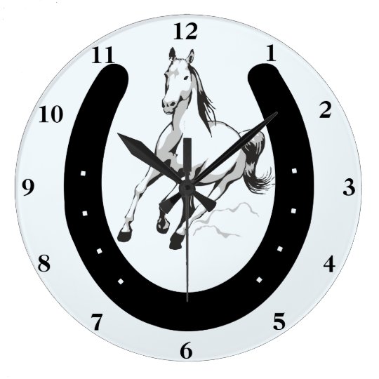 Horse & Horseshoe Wall Clock