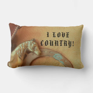Horse I LOVE COUNTRY! west /  Lumbar Cushion