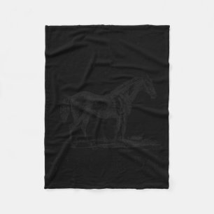 Horse I Love You To The Barn And Back Girls Horseb Fleece Blanket