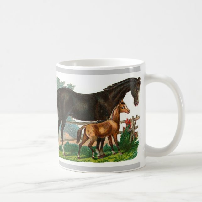 Horse illustrated mug (Right)