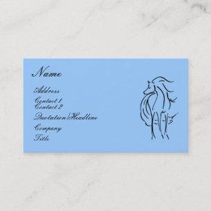 Horse Illustration Business Card