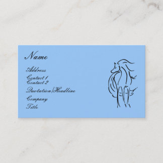 Horse Illustration Business Card