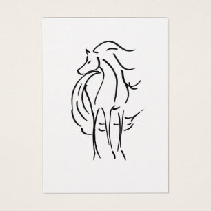 Horse Illustration Profile Card