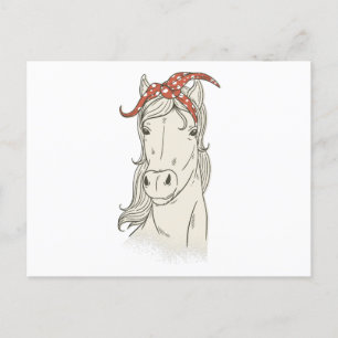 Horse in a Bandanna Postcard