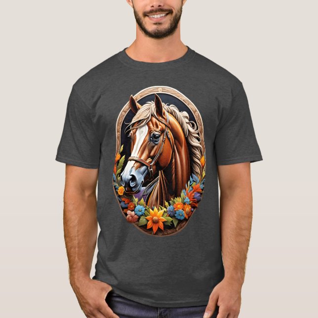 horse in a frame family T-Shirt (Front)
