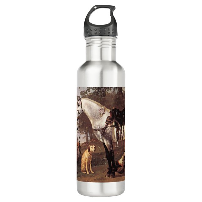 Horse in a Landscape Aelbert Cuyp     710 Ml Water Bottle (Front)
