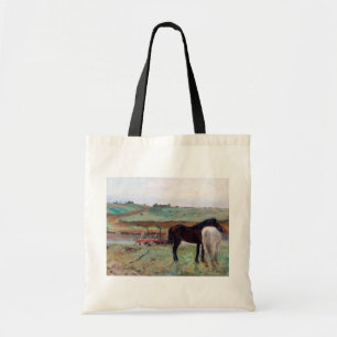 Horse in a Meadow, Edgar Degas Tote Bag