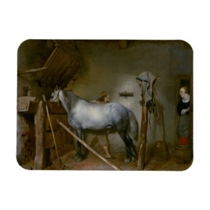 Horse in a Stable, c.1652-54 (oil on panel) Magnet