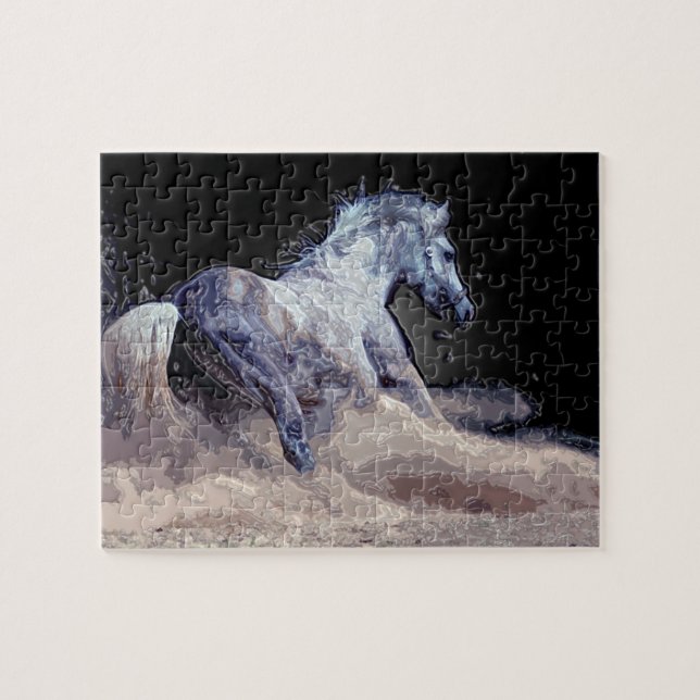 Horse in Action - Animals Art Jigsaw Puzzle (Horizontal)