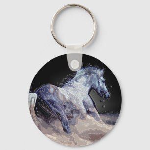 Horse in Action Key Ring