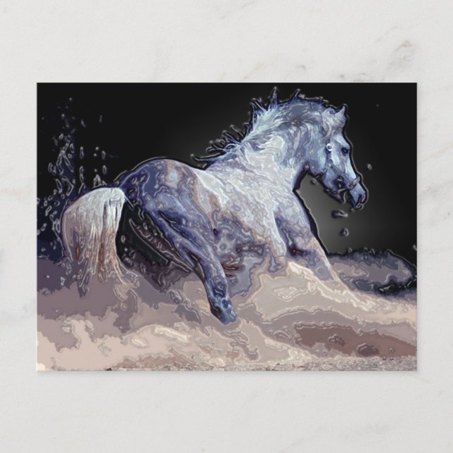 Horse in Action Postcard (Front)