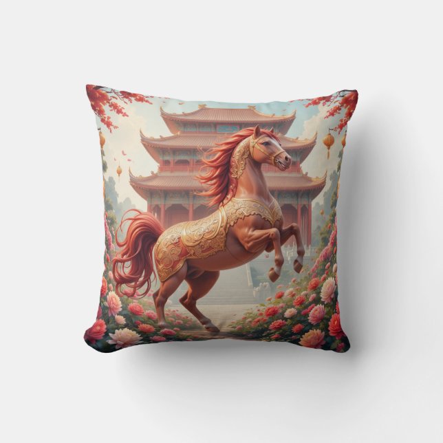 Horse in china year  cushion (Front)