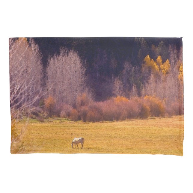 Horse In Fall I Pillowcase (Front-Left)