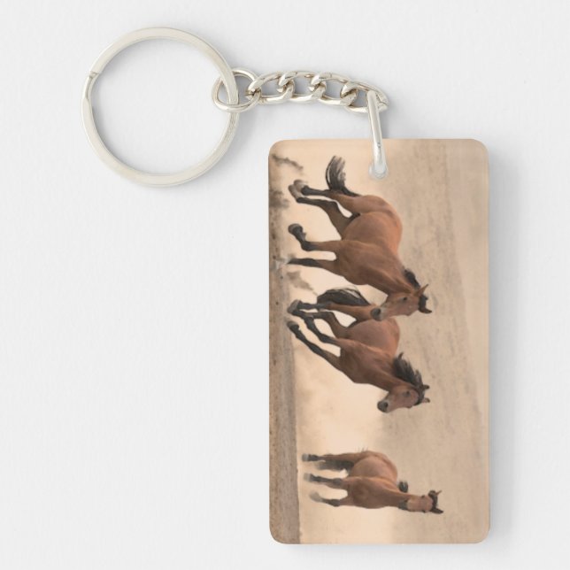 Horse In Fall II Key Ring (Front)