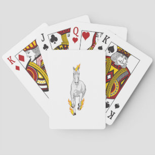 Horse in Flame Playing Cards