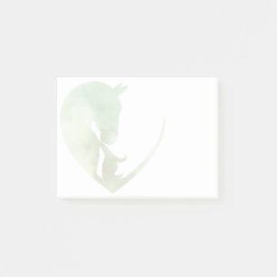 Horse in Heart - Green Post-it Notes