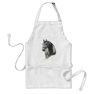 HORSE IN PENCIL STANDARD APRON