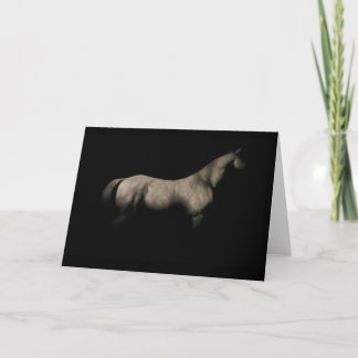horse in shadows card