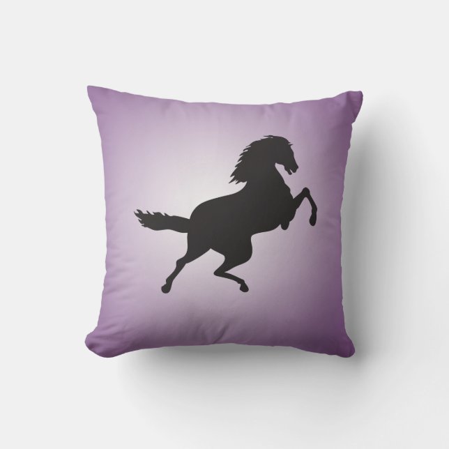 HORSE IN SILHOUETTE CUSHION (Front)