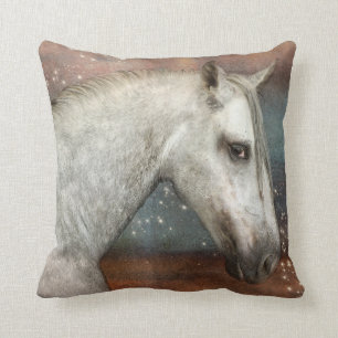 Horse In Starlight Cushion