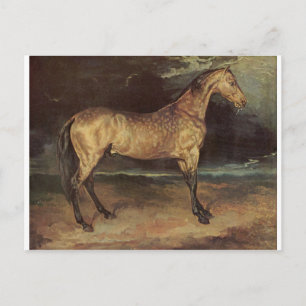 Horse in the storm by Theodore Gericault Postcard