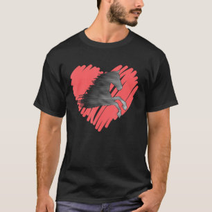 Horse Infinite Love Infinity Symbol Ladies T-Shirt