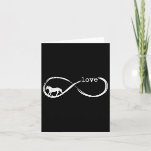 Horse Infinity Symbol Love Horseback Riding Men Wo Card