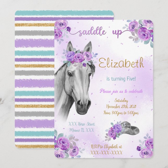 Horse Invitation (Front/Back)