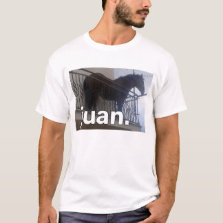 Horse Juan Meme on Balcony T-Shirt