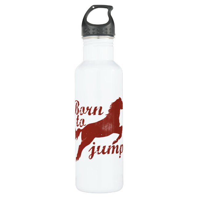 Horse Jumping 710 Ml Water Bottle (Front)