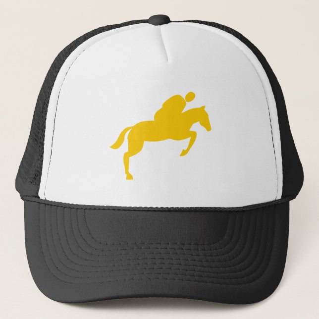 Horse Jumping - Amber Trucker Hat (Front)