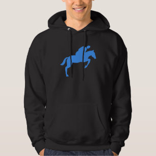 Horse Jumping - Baby Blue Hoodie